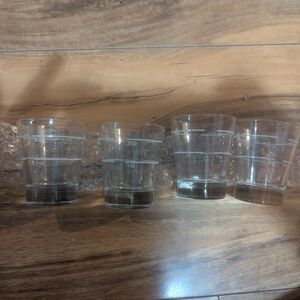Set of Clear Measuring Glasses